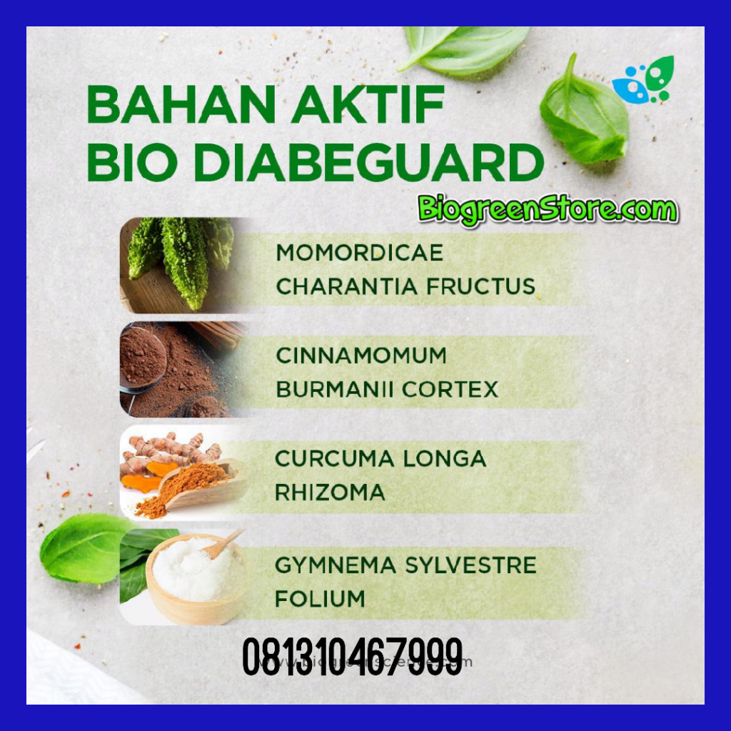 Bahan Aktif Bio diabeguard, Obat herbal diabetes biogreen
