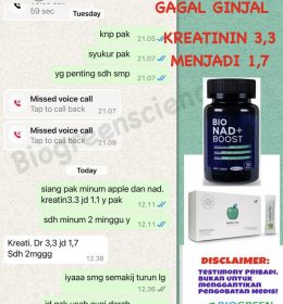 Testimoni Gagal Ginjal Kronis: Kreatinin Turun dari 3,3 Menjadi 1,1 Tanpa Cuci Darah!