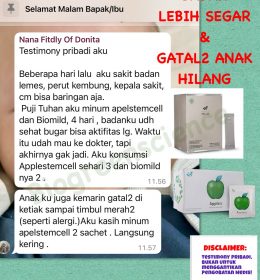 Sembuh dari Badan Lemas & Alergi Anak Tanpa ke Dokter dengan Apple Stemcell dan Bio Mild Biogreen