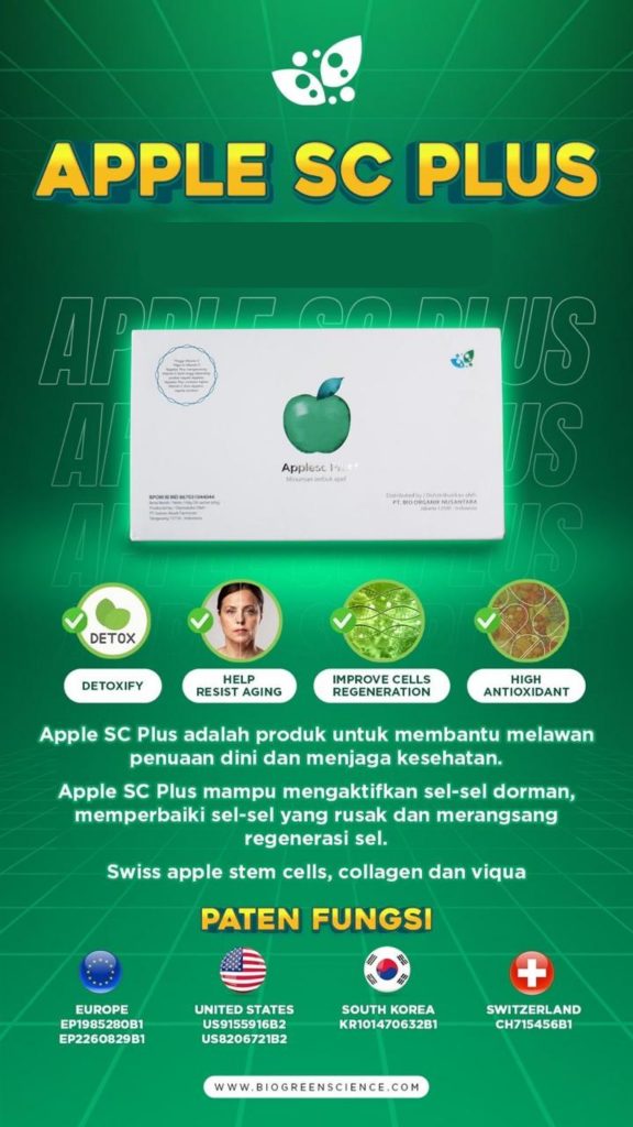 Distributor resmi apple sc plus biogreen ASLI 081310467999